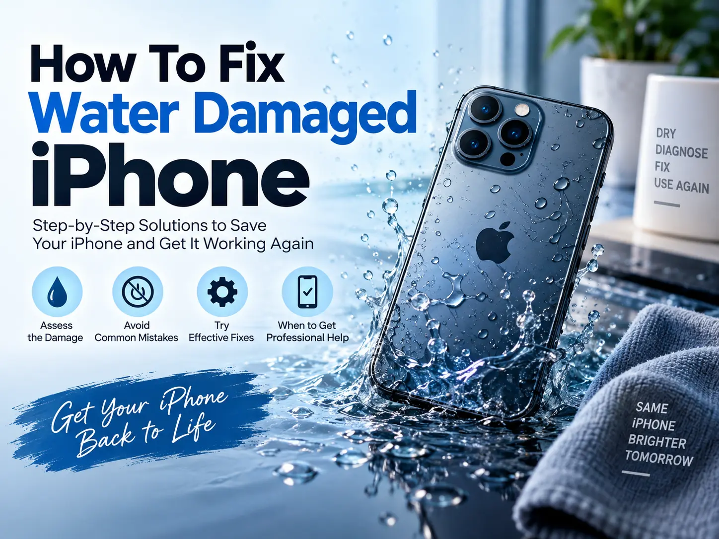 How To Fix Water Damaged iPhone From Reboot IT