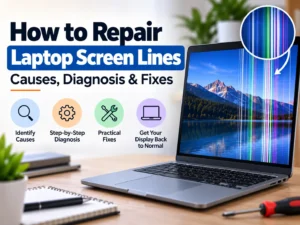 How to Repair Laptop Screen Lines: Causes, Diagnosis & Fixes