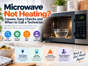 Microwave Not Heating? Causes, Easy Checks and When to Call a Technician
